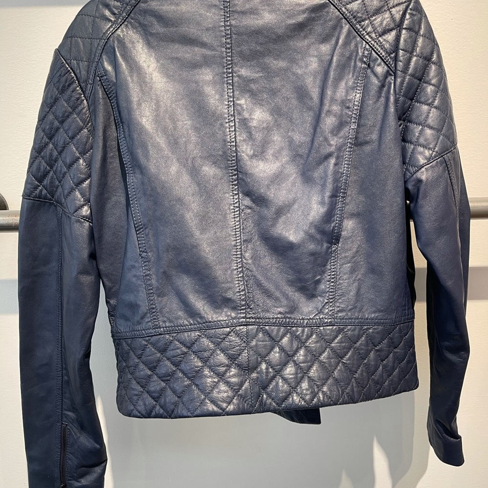 Leather Authentic Biker Jacket - image 2